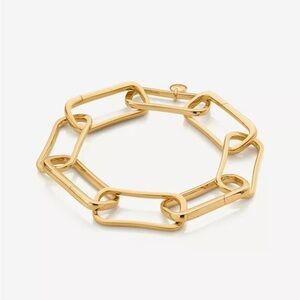 Monica Vinader Alta  Capture Large Link Gold Vermeil Bracelet